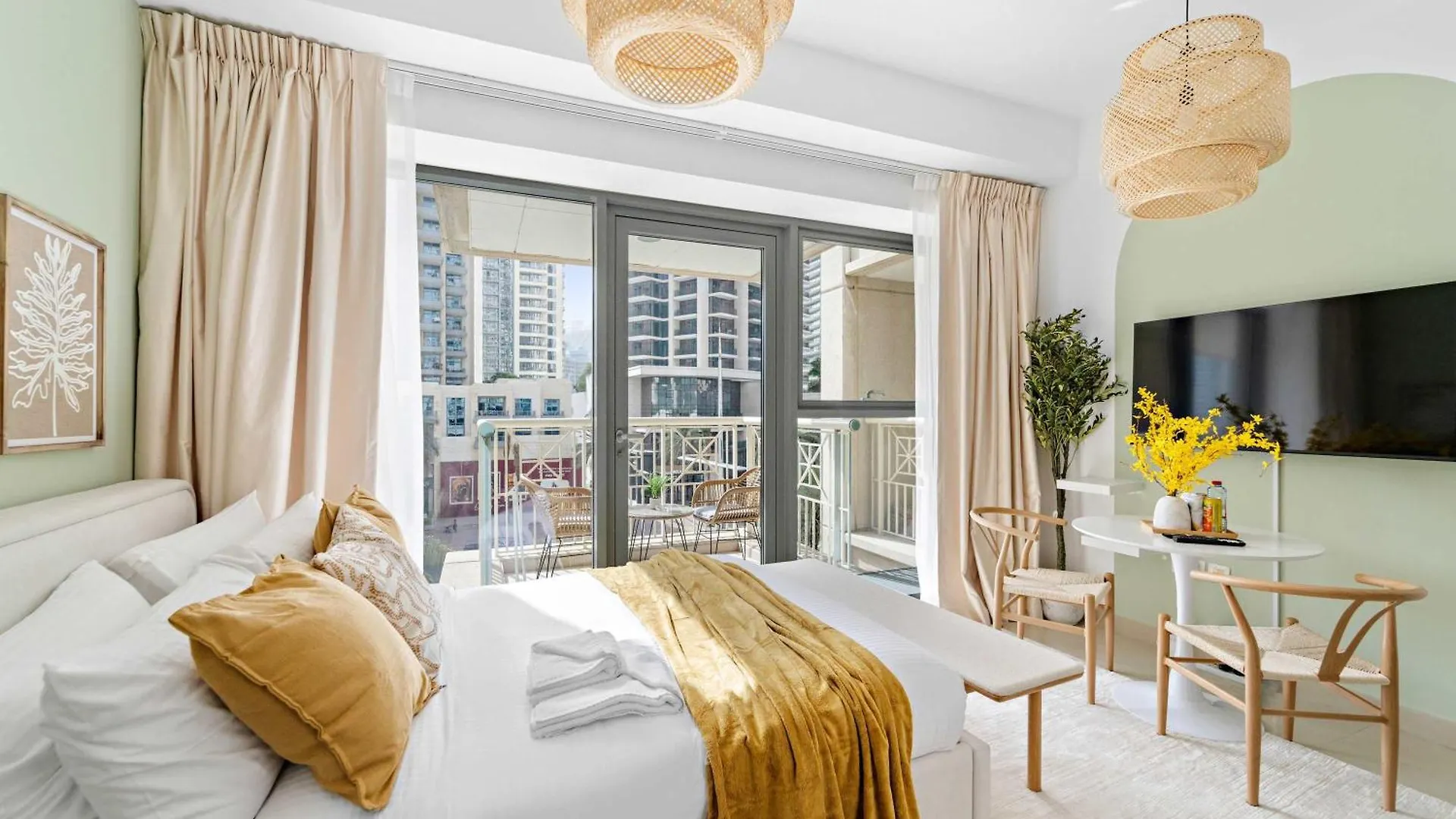 Lejlighed Silkhaus Modern Studio With Burj Khalifa View Dubai